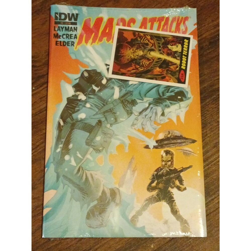 Mars Attacks #6 with trading card (2012) IDW Comic Book **Sealed**